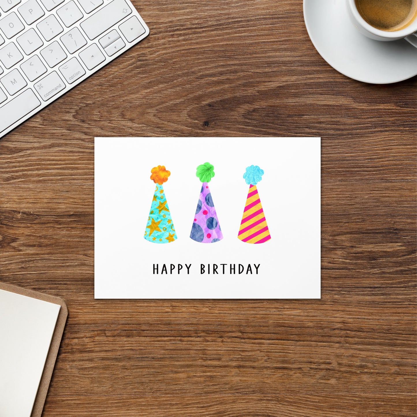 Birthday Hat Trio Happy Mail Card